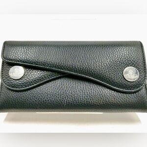 Vivienne Westwood Derby Long Wallet – Black Leather